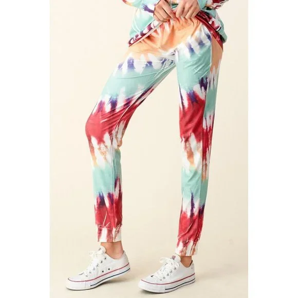 Blumin Ink Art Tie Dye Jogger Set